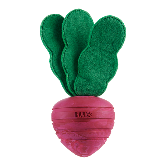 Front View of BARK Turnt Up Turnip Dog Toy