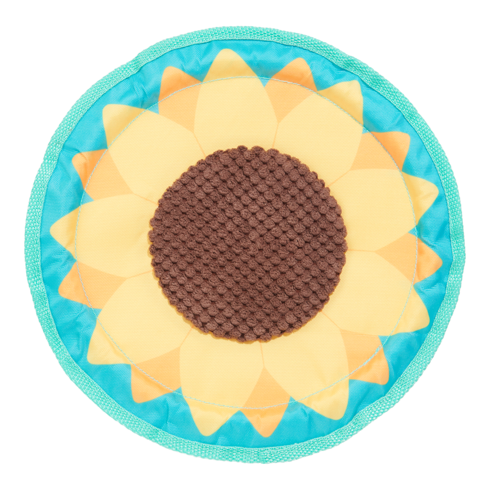 Front View of BARK Sunflower Flinger Dog Toy
