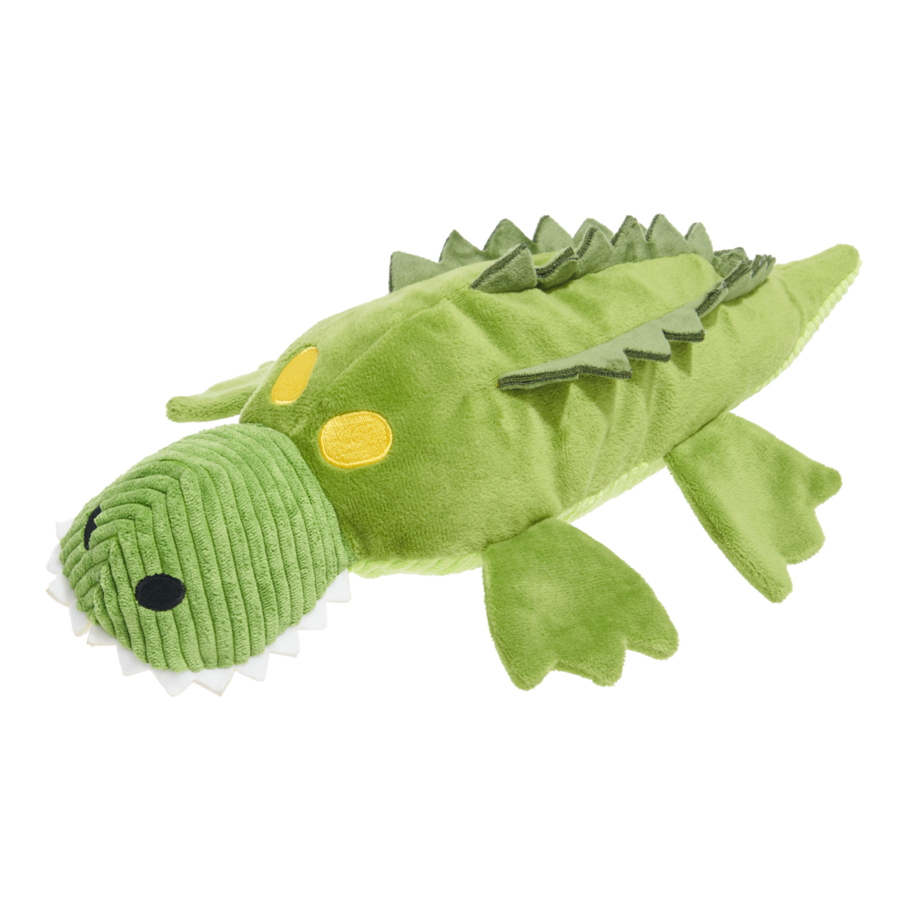 Front View of BARK Karri Crocodile Dog Toy