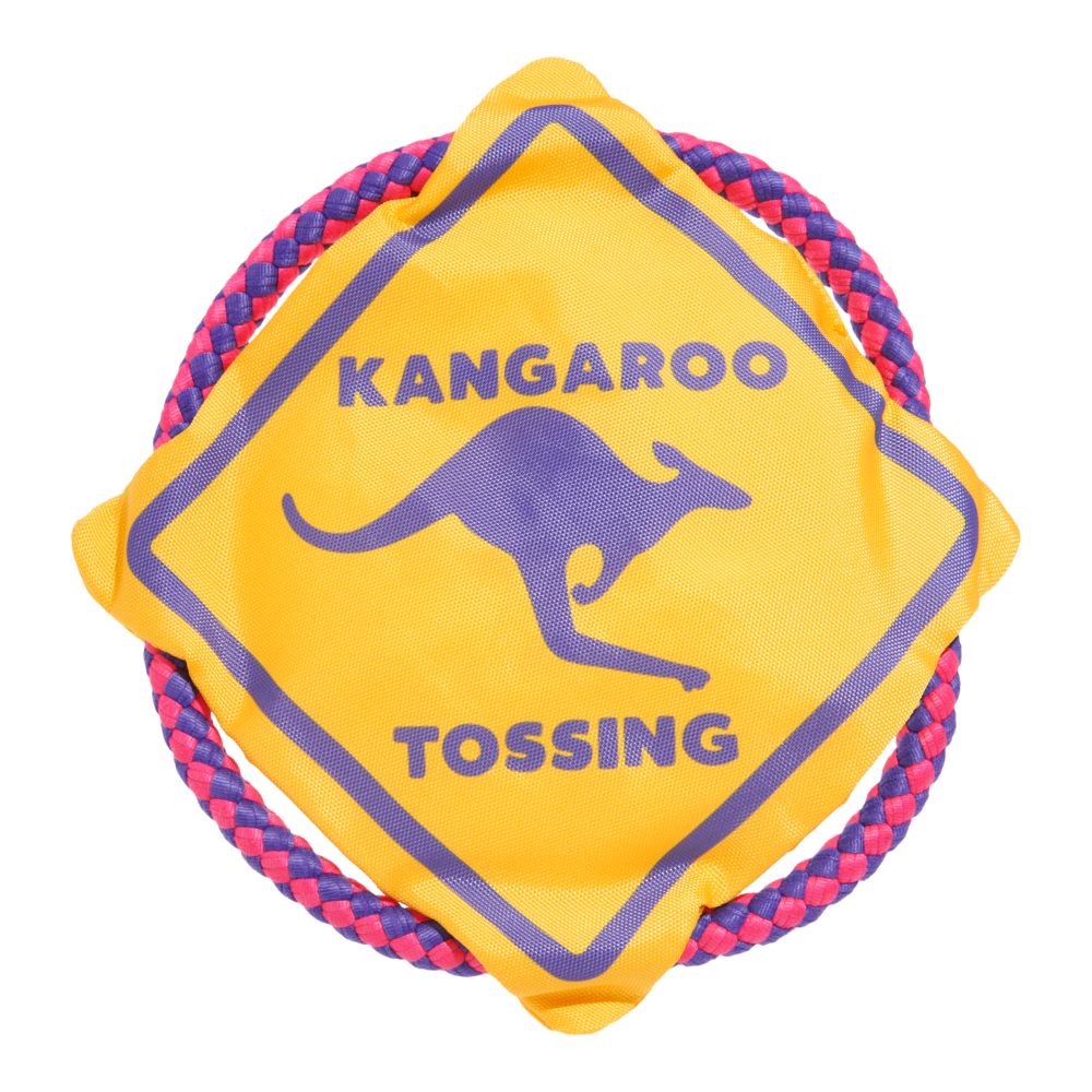 Front View of BARK Kangaroo Tossing Dog Toy
