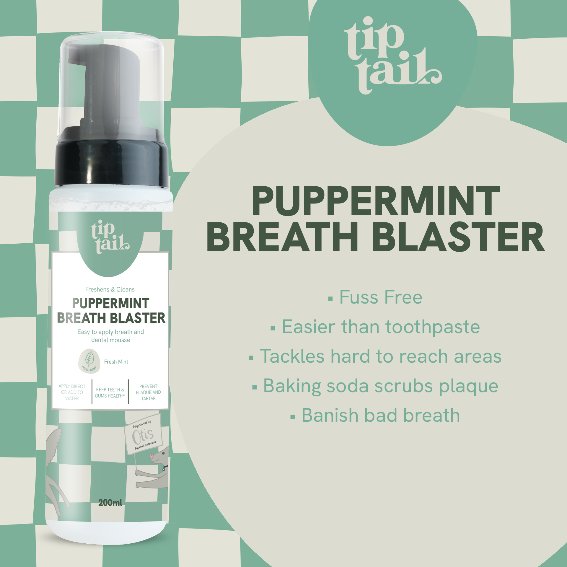 Tip Tail Puppermint Breath Blaster for Dogs