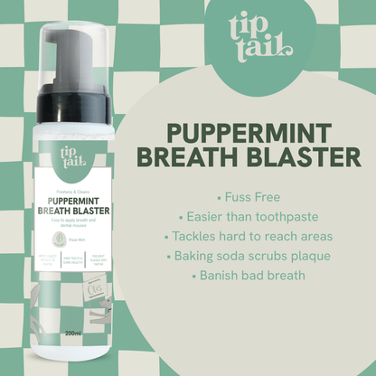 Tip Tail Puppermint Breath Blaster for Dogs