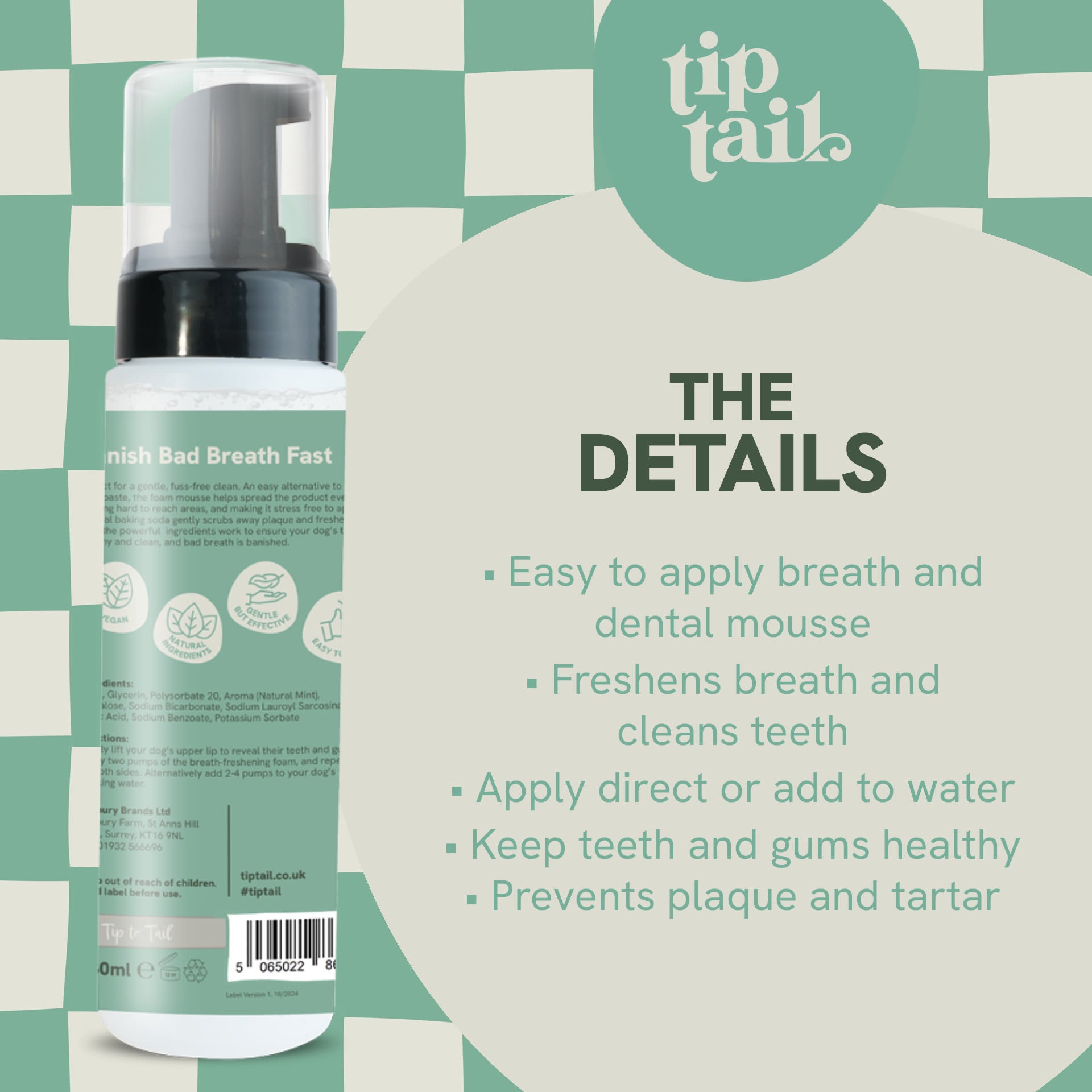 Tip Tail Puppermint Breath Blaster for Dogs