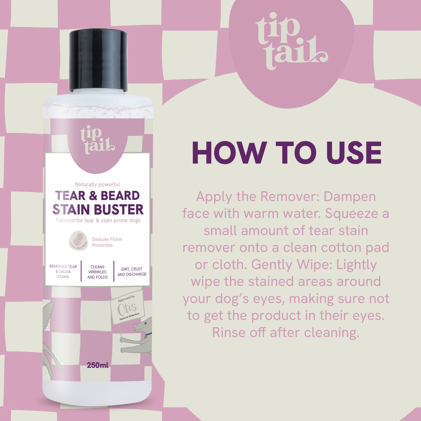 Tip Tail Tear and Beard Stain Remover for Dogs