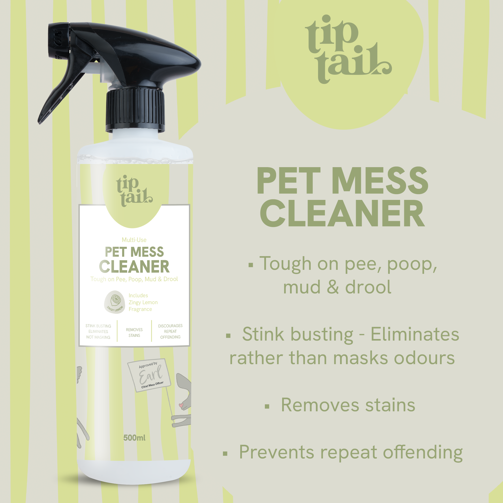 Tip Tail Pet Mess Cleaner for Dogs