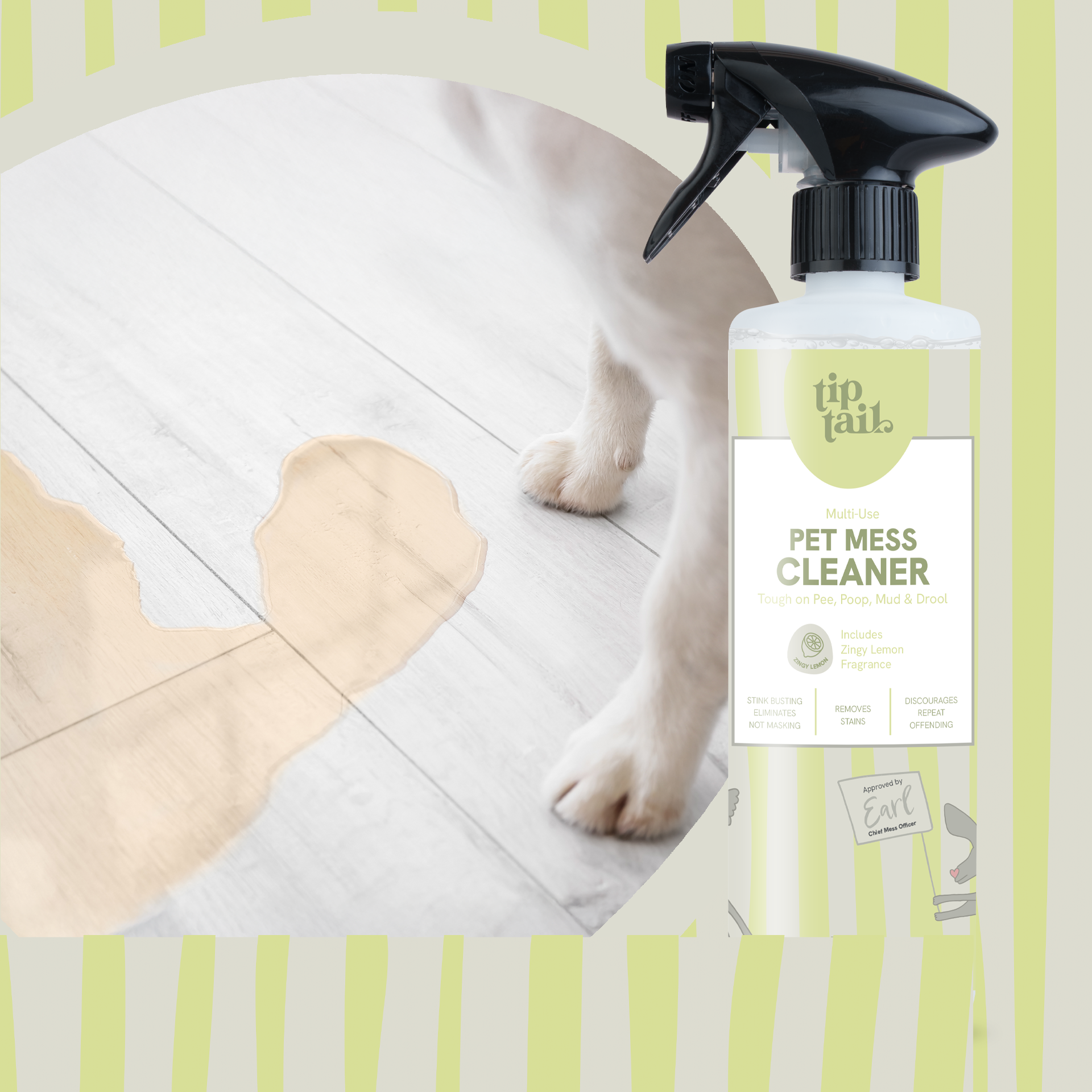 Tip Tail Pet Mess Cleaner for Dogs