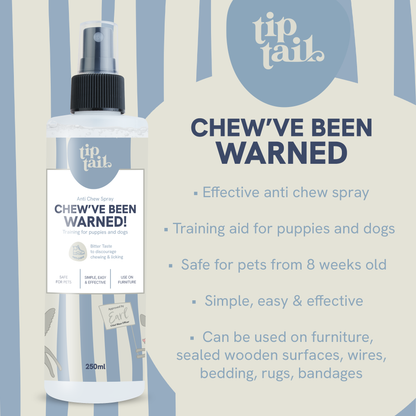 Tip Tail Chew've Been Warned for Dogs