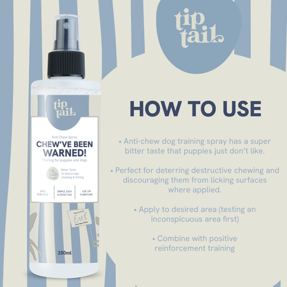 Tip Tail Chew've Been Warned for Dogs