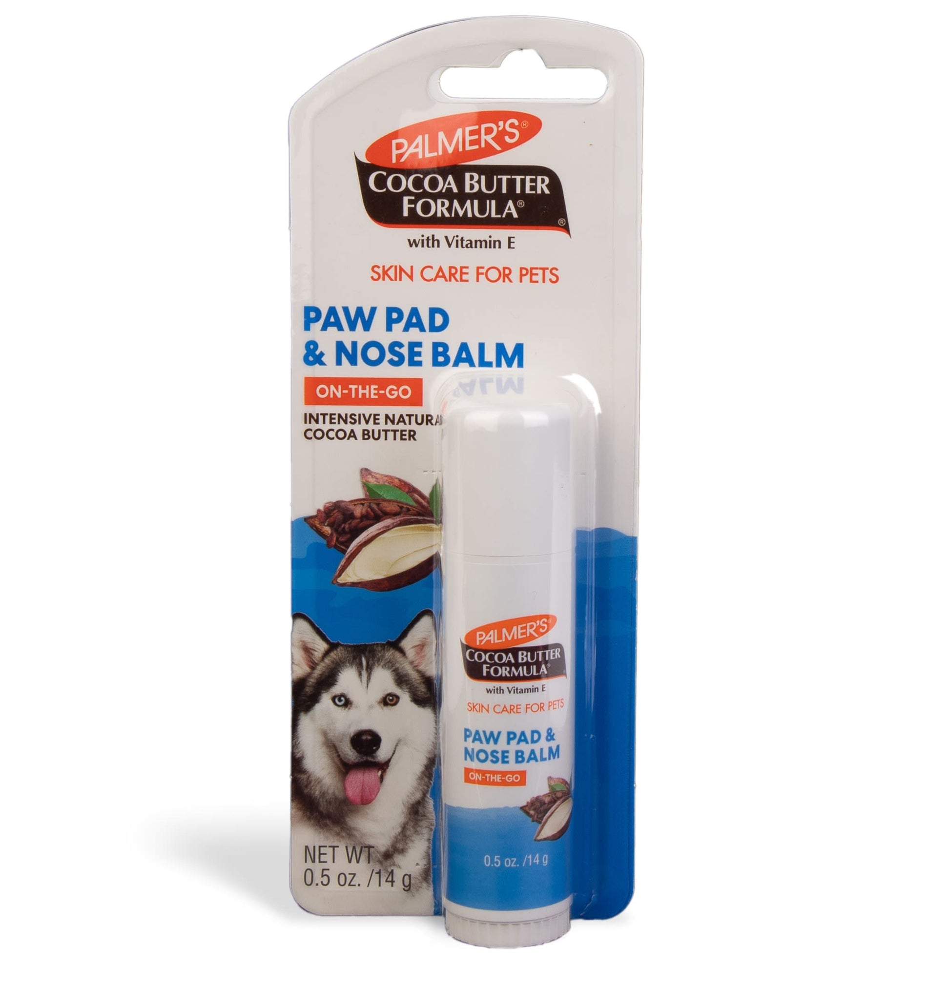 Front View of Palmer's for Pets Paw Pad & Nose Balm On-the-Go with Cocoa Butter
