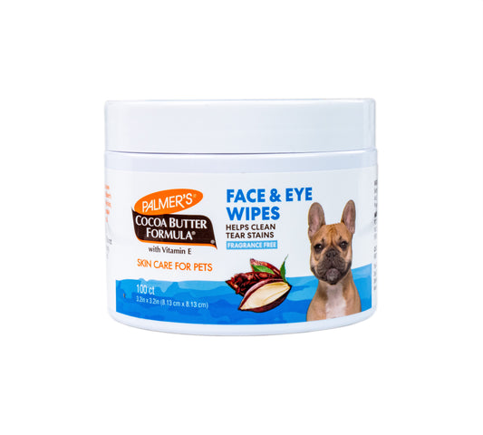Front View of Palmer's for Pets Facial Cleansing Pads with Cocoa Butter