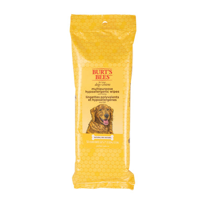 Front View of Burts Bees Multipurpose Dog Wipes with Honey