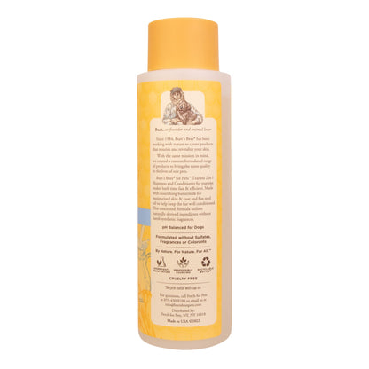 Burts Bees Tearless 2 in 1 Shampoo and Conditioner for Puppies with Buttermilk & Linseed Oil