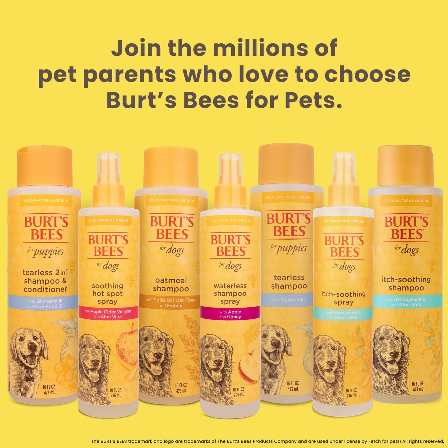 Burts Bees Tearless 2 in 1 Shampoo and Conditioner for Puppies with Buttermilk & Linseed Oil