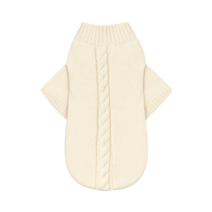 Banbury & Co Knitted Dog Jumper Ivory