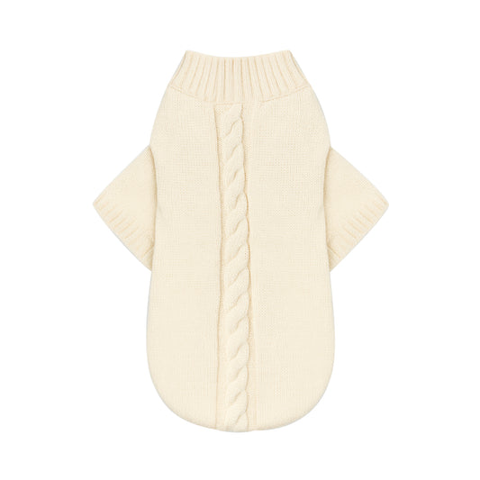 Banbury & Co Knitted Dog Jumper Ivory