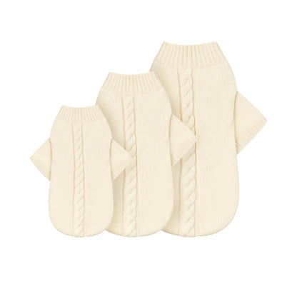 Banbury & Co Knitted Dog Jumper Ivory