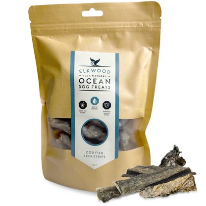 Elkwood Cod Fish Skin Cubes | 100g