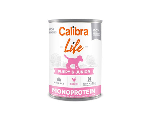 Calibra Dog Life Can Puppy&Junior Chicken & Rice