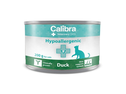 Calibra Veterinary Diet Cat Hypoallergenic Duck Can