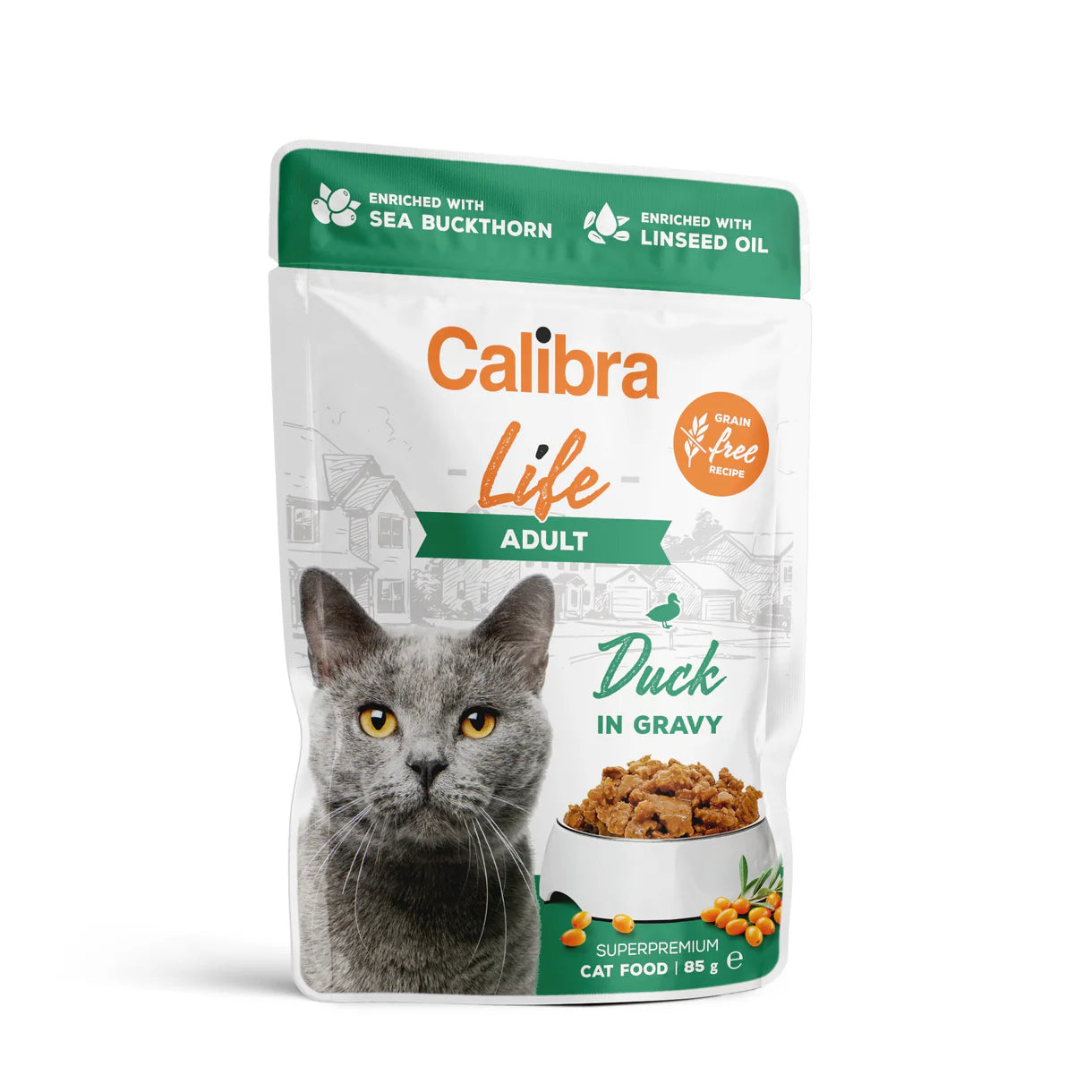 Calibra Cat Life Pouch Adult Duck