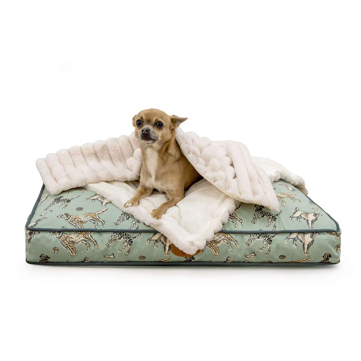 Banbury & Co Rural Retreats Almond Plush Ribbed Faux Fur Pet Blanket