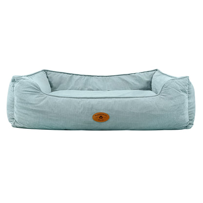 Banbury & Co Rural Retreats Seafoam Corduroy Box Dog Bed