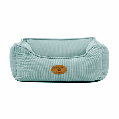 Banbury & Co Rural Retreats Seafoam Corduroy Box Dog Bed