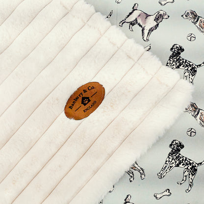 Banbury & Co Rural Retreats Almond Plush Ribbed Faux Fur Pet Blanket