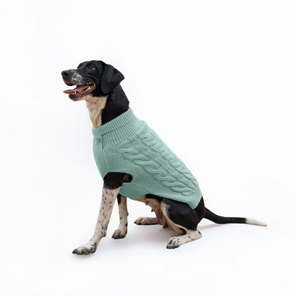 Banbury & Co Rural Retreats Seafoam Knit Dog Jumper