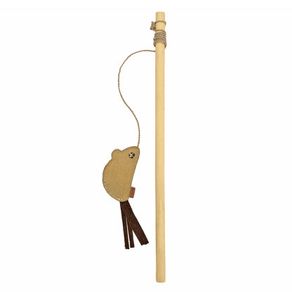 Banbury & Co Rural Retreats Suede Mouse Teaser Cat Toy
