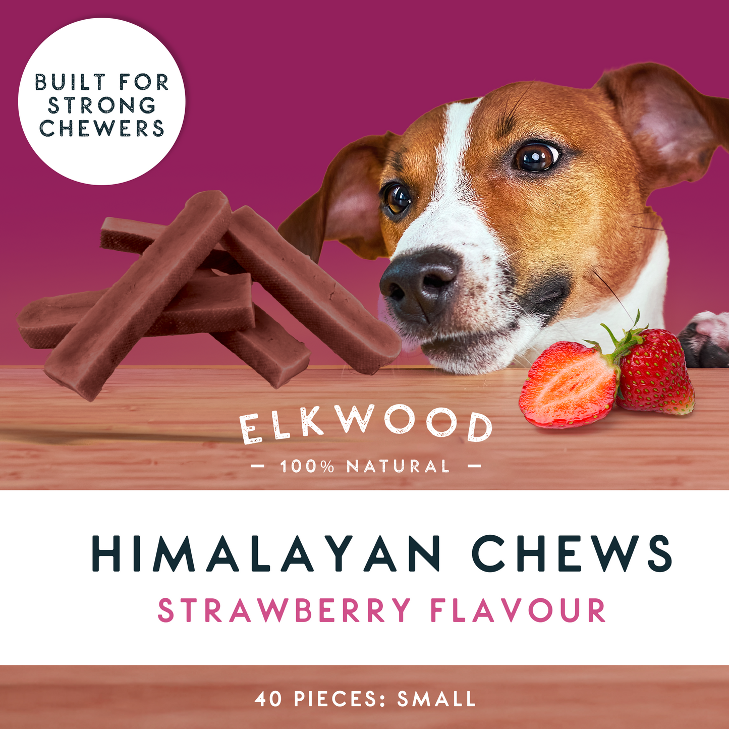 Elkwood Himalayan Strawberry Dog Chew