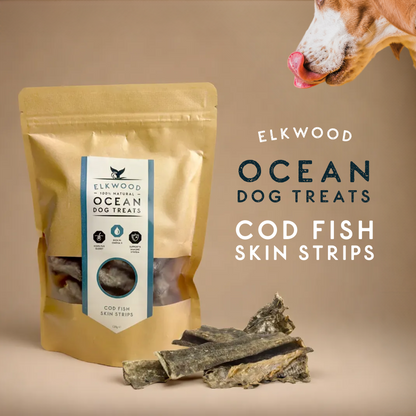 Elkwood Cod Fish Skin Cubes | 100g