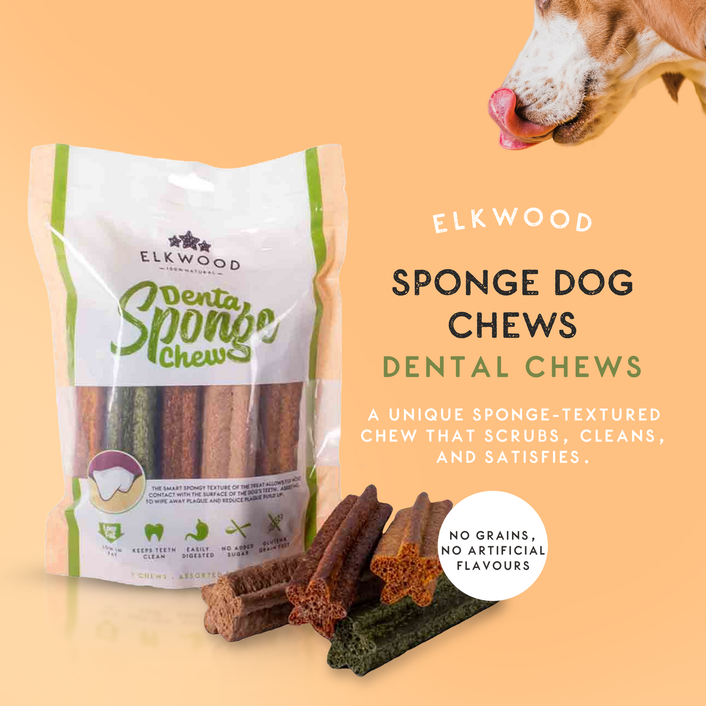 Elkwood Sponge Dental Stick SRP | 45-Pack