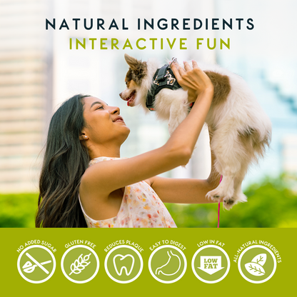 Elkwood Rattlesnaps Peanut & Pumpkin Dental Chew with Chicken