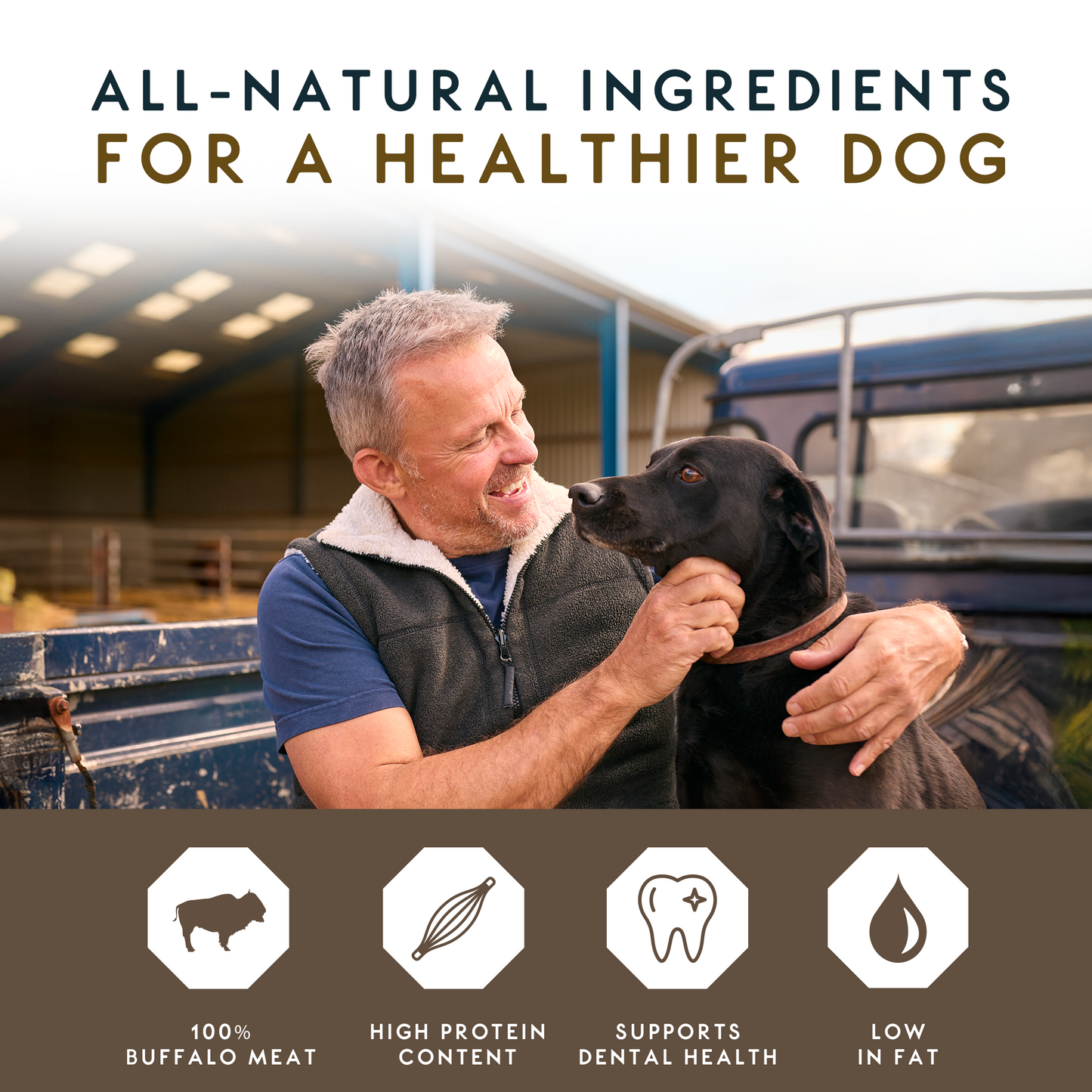 Elkwood 100% Buffalo Trachea Dog Treat | 200g