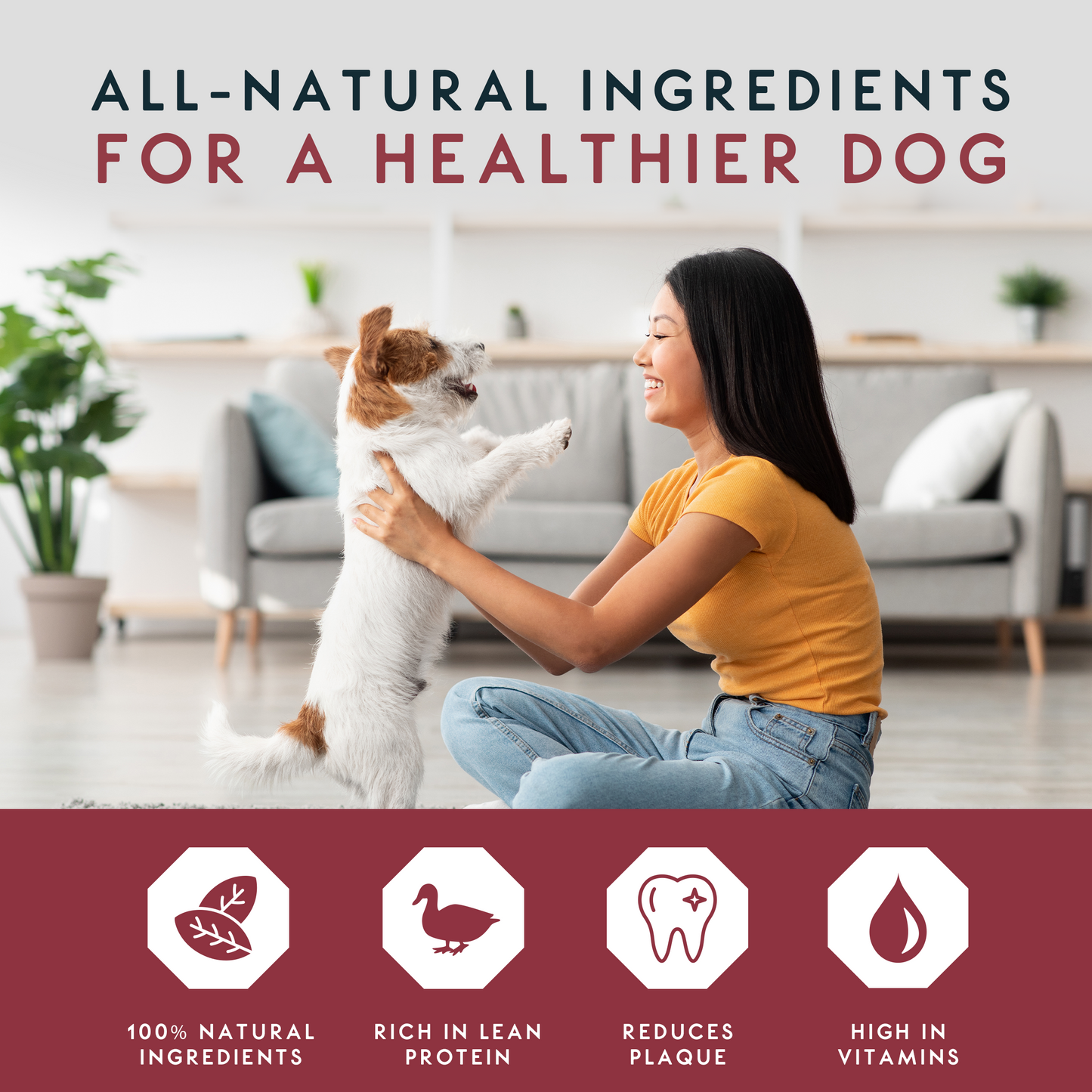 Elkwood Dried Apple Chunks Wrapped in Duck Jerky | 100g