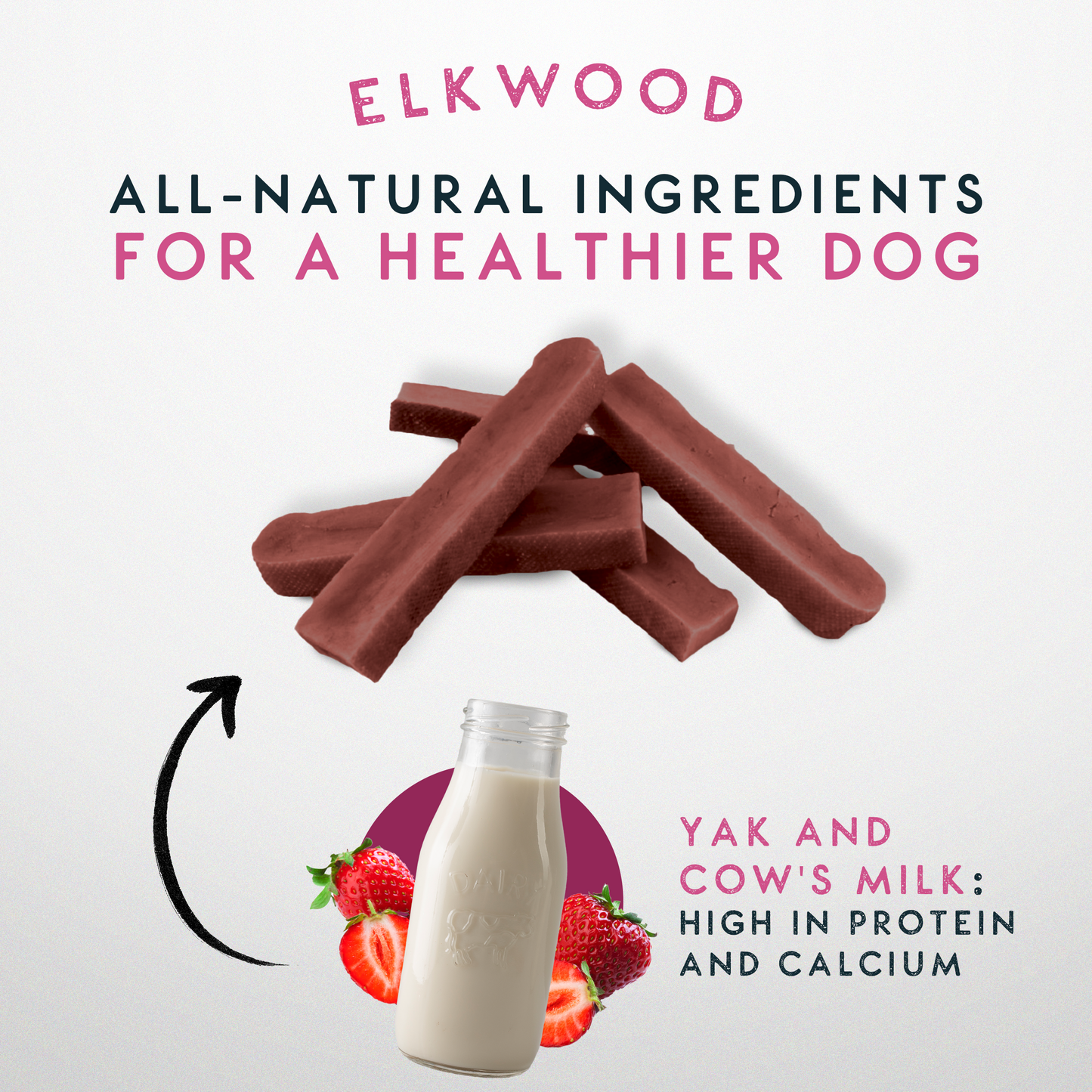 Elkwood Himalayan Strawberry Dog Chew