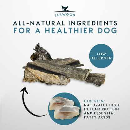 Elkwood Cod Fish Skin Cubes | 100g
