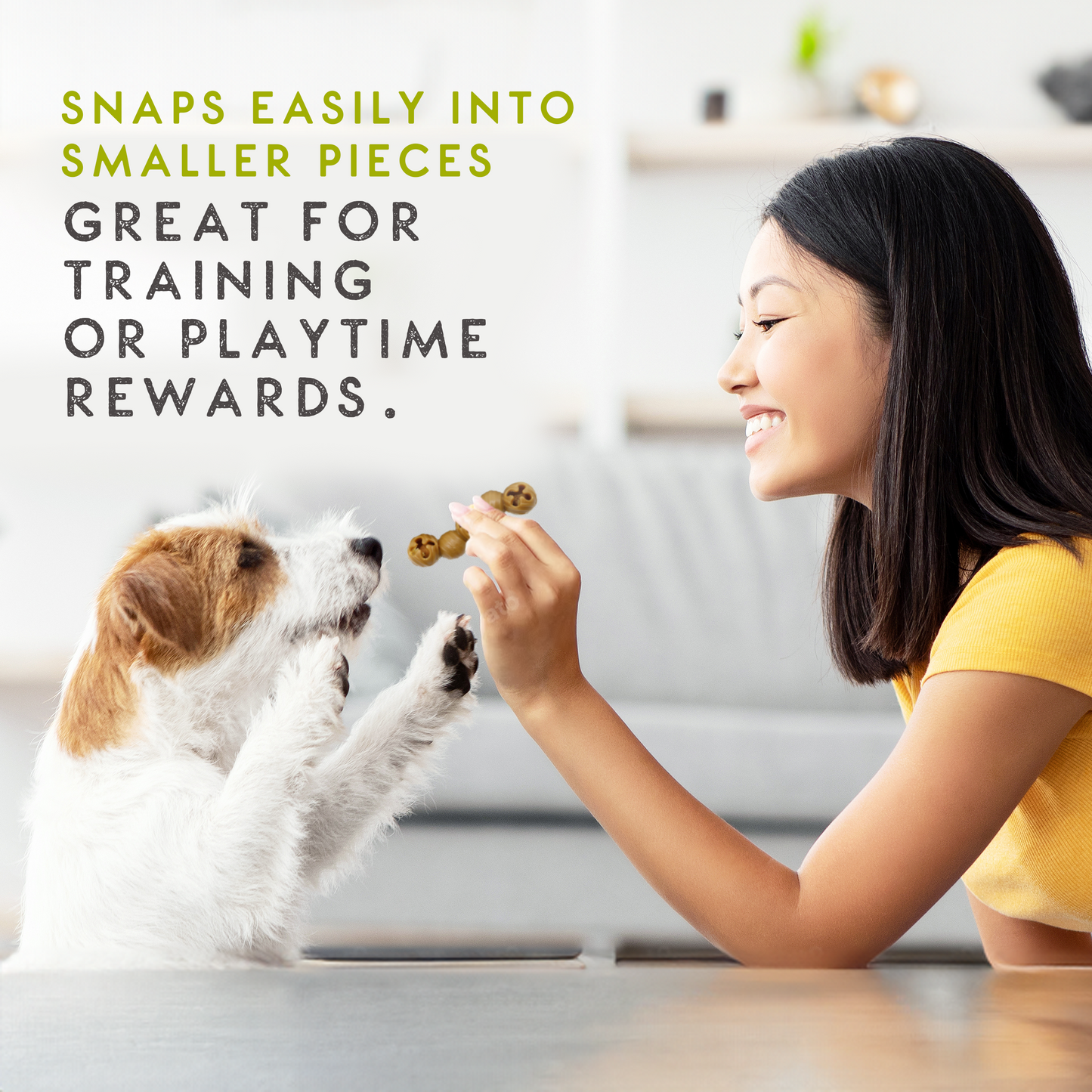 Elkwood Rattlesnaps Peanut & Pumpkin Dental Chew with Chicken