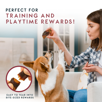 Elkwood Dried Apple Chunks Wrapped in Duck Jerky | 100g