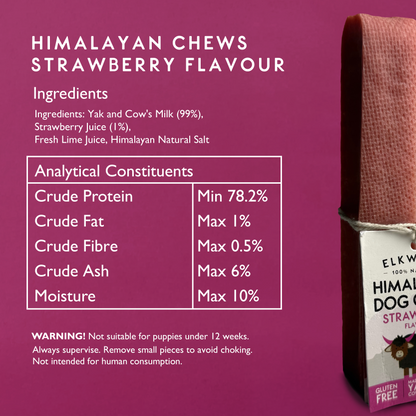 Elkwood Himalayan Strawberry Dog Chew