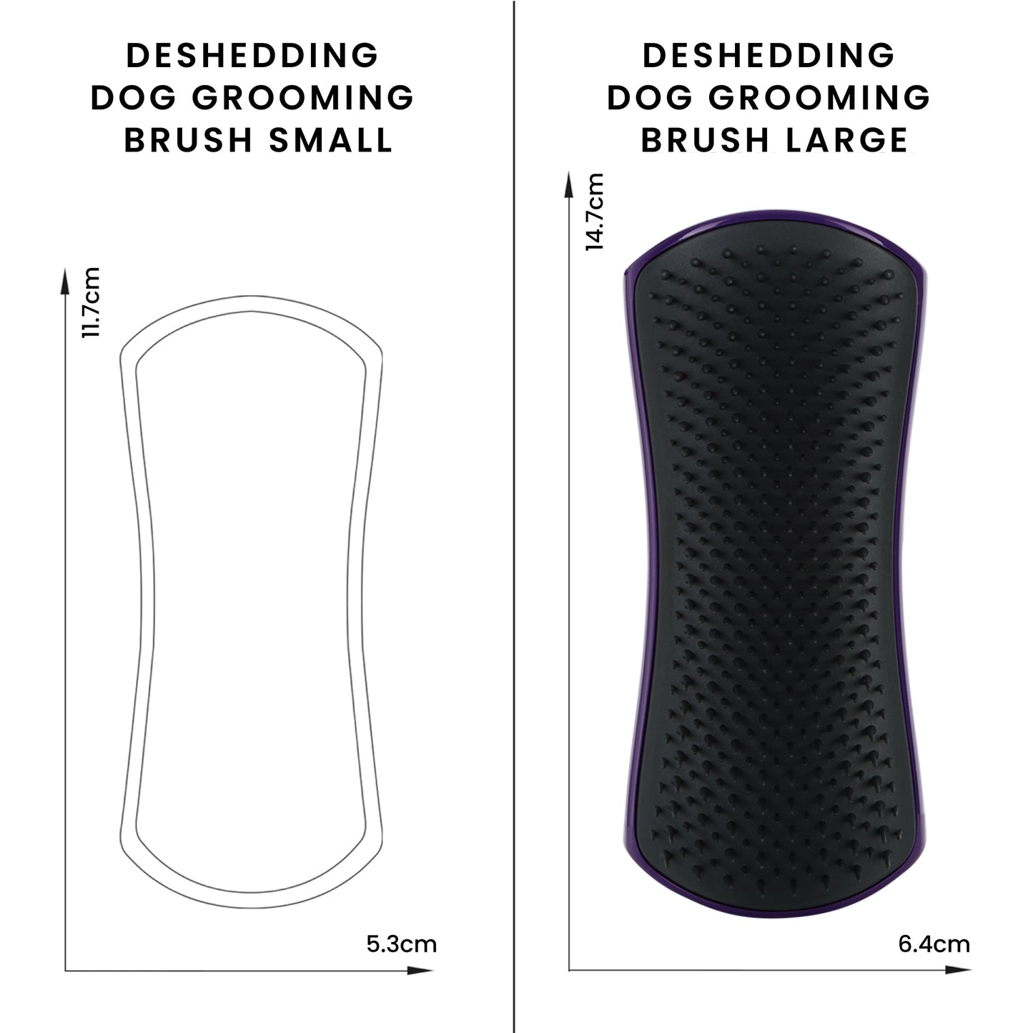 Pet Teezer De-Shedding Dog Brush Purple Large