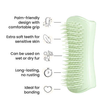 Pet Teezer Puppy Grooming Brush Pistachio