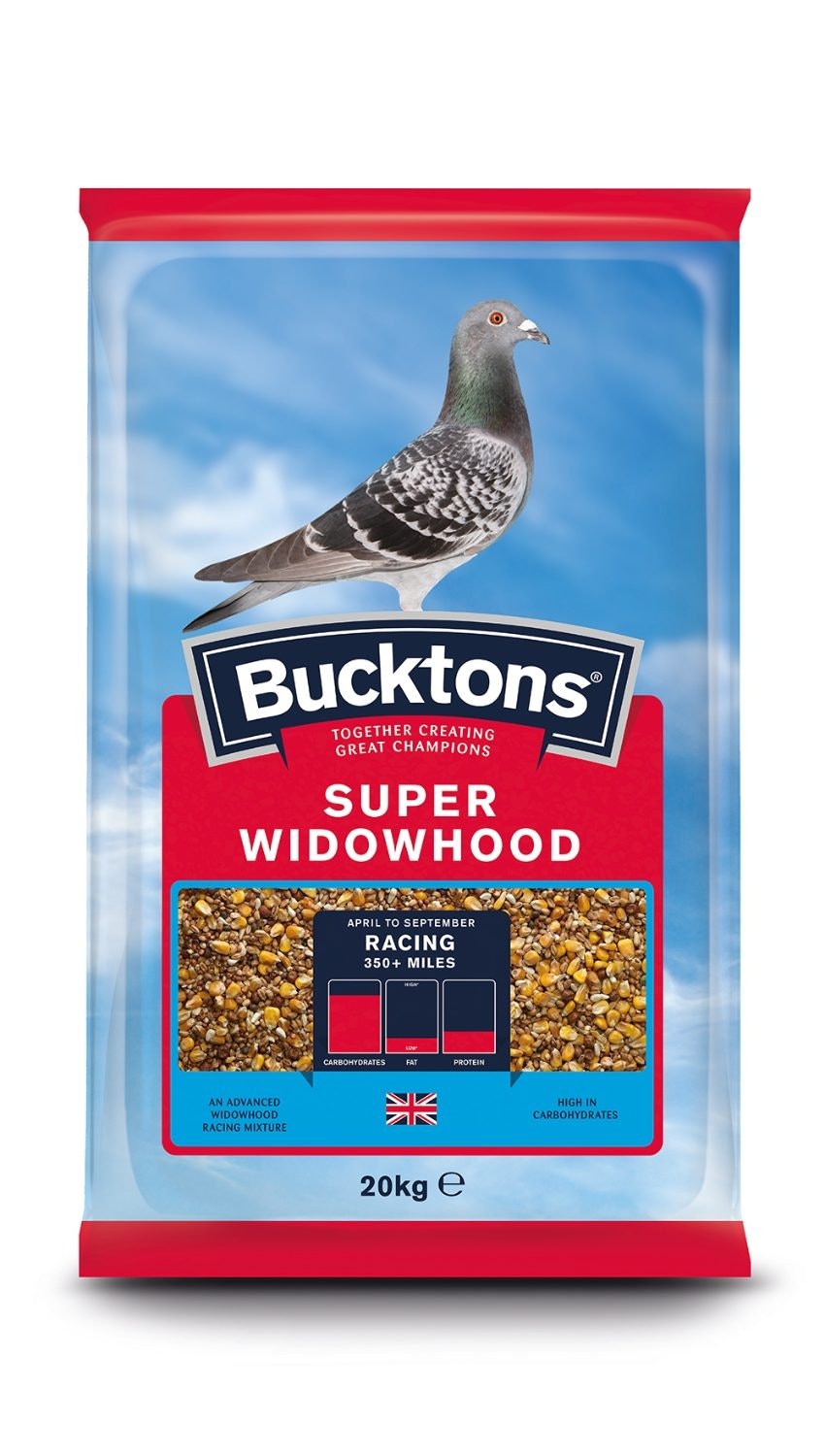 Front View of Bucktons Pigeon Super Widowhood Bird Food