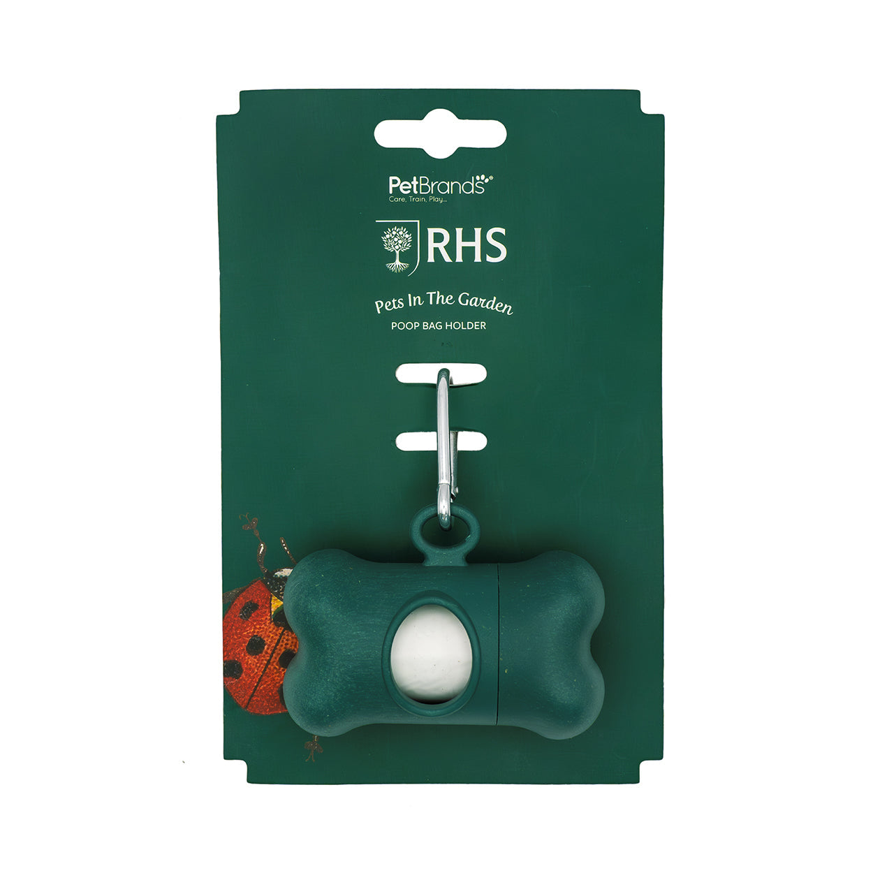 Royal Horticultural Society Pets in the Garden Poop Bag Holder with 1 Roll