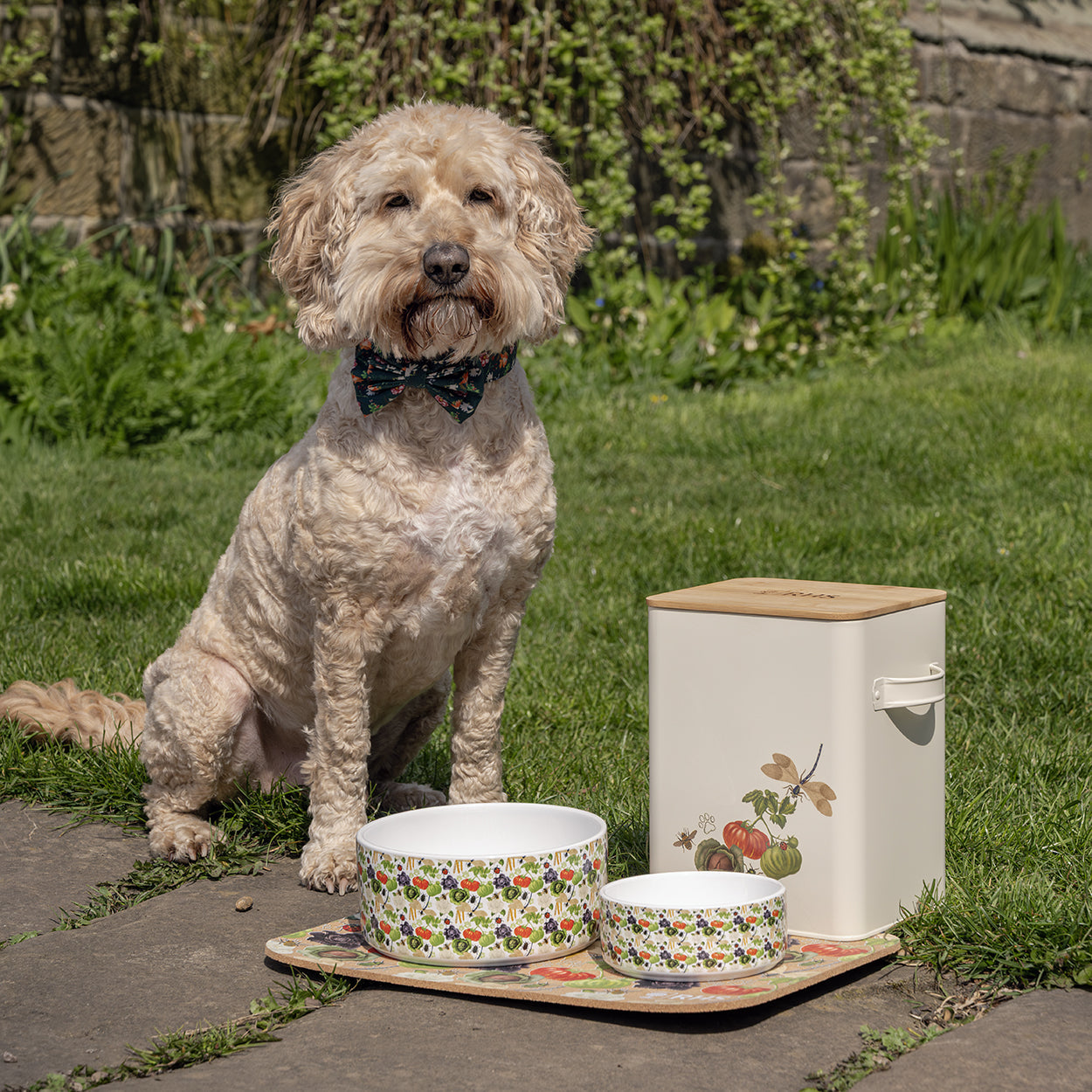 Royal Horticultural Society Pets in the Garden Food Storage Tin & Scoop