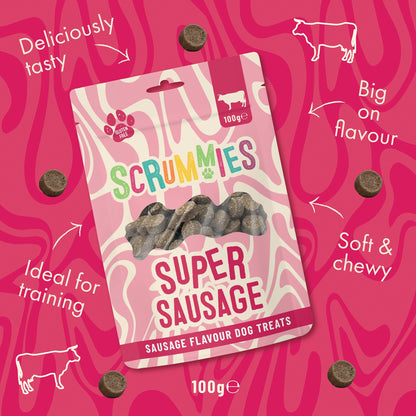 Scrummies Super Sausage Dog Treat | 100g