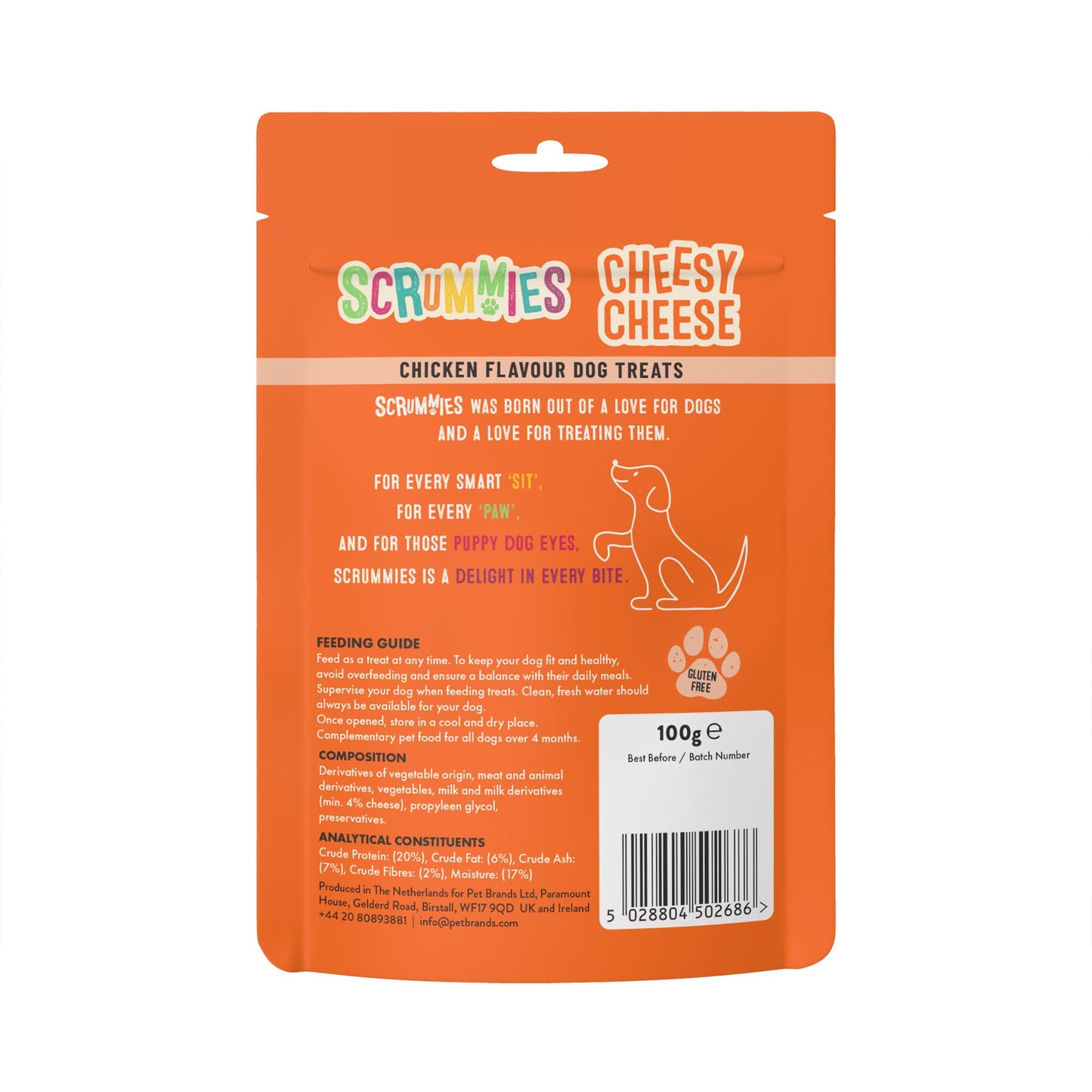Scrummies Cheesy Cheese Dog Treat | 100g