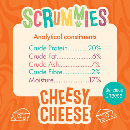 Scrummies Cheesy Cheese Dog Treat | 100g