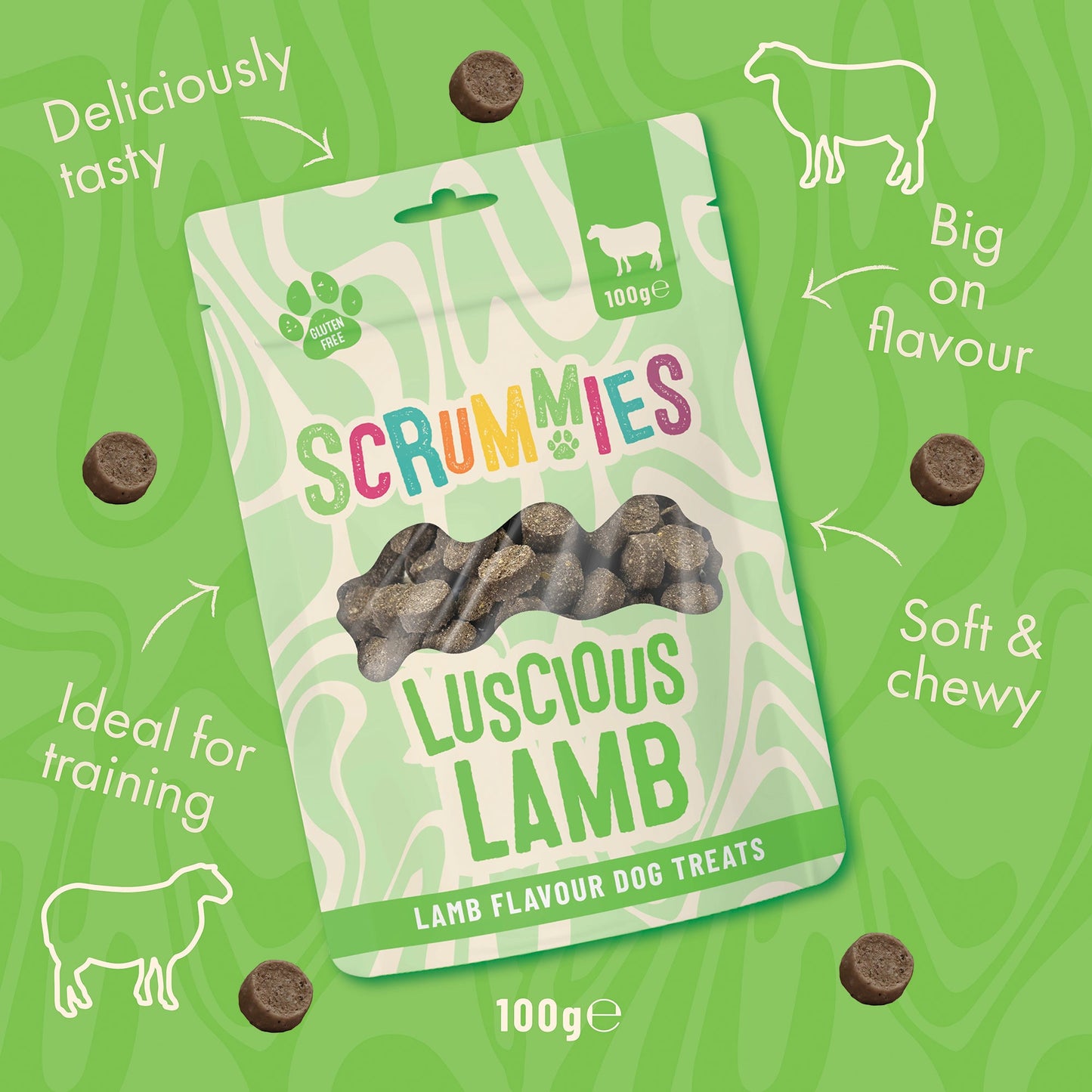 Scrummies Luscious Lamb Dog Treat | 100g